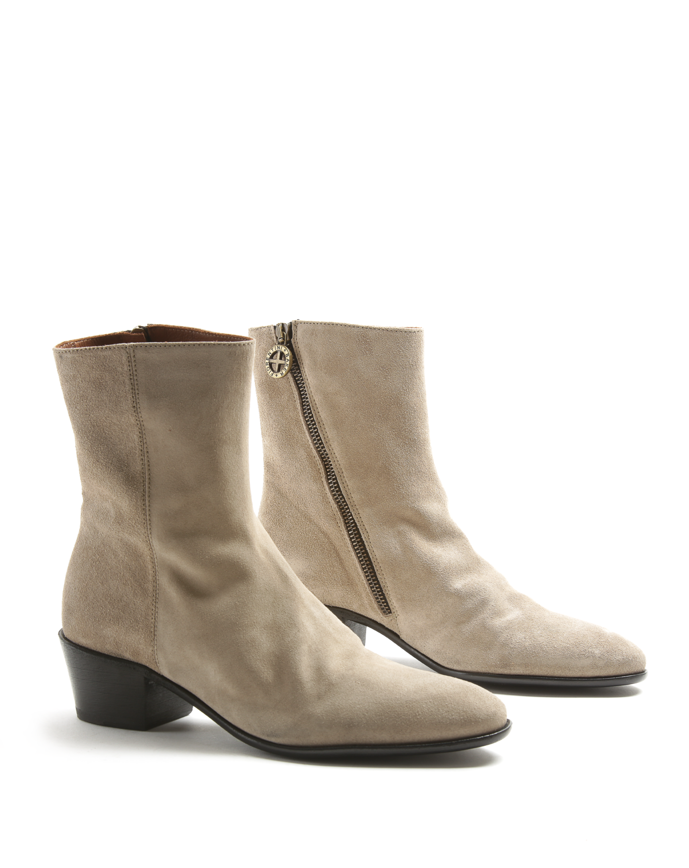 MATT Light Beige Suede Boots