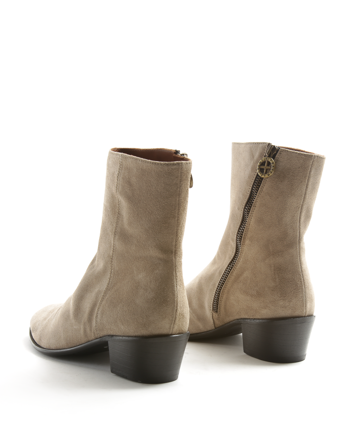 MATT Light Beige Suede Boots