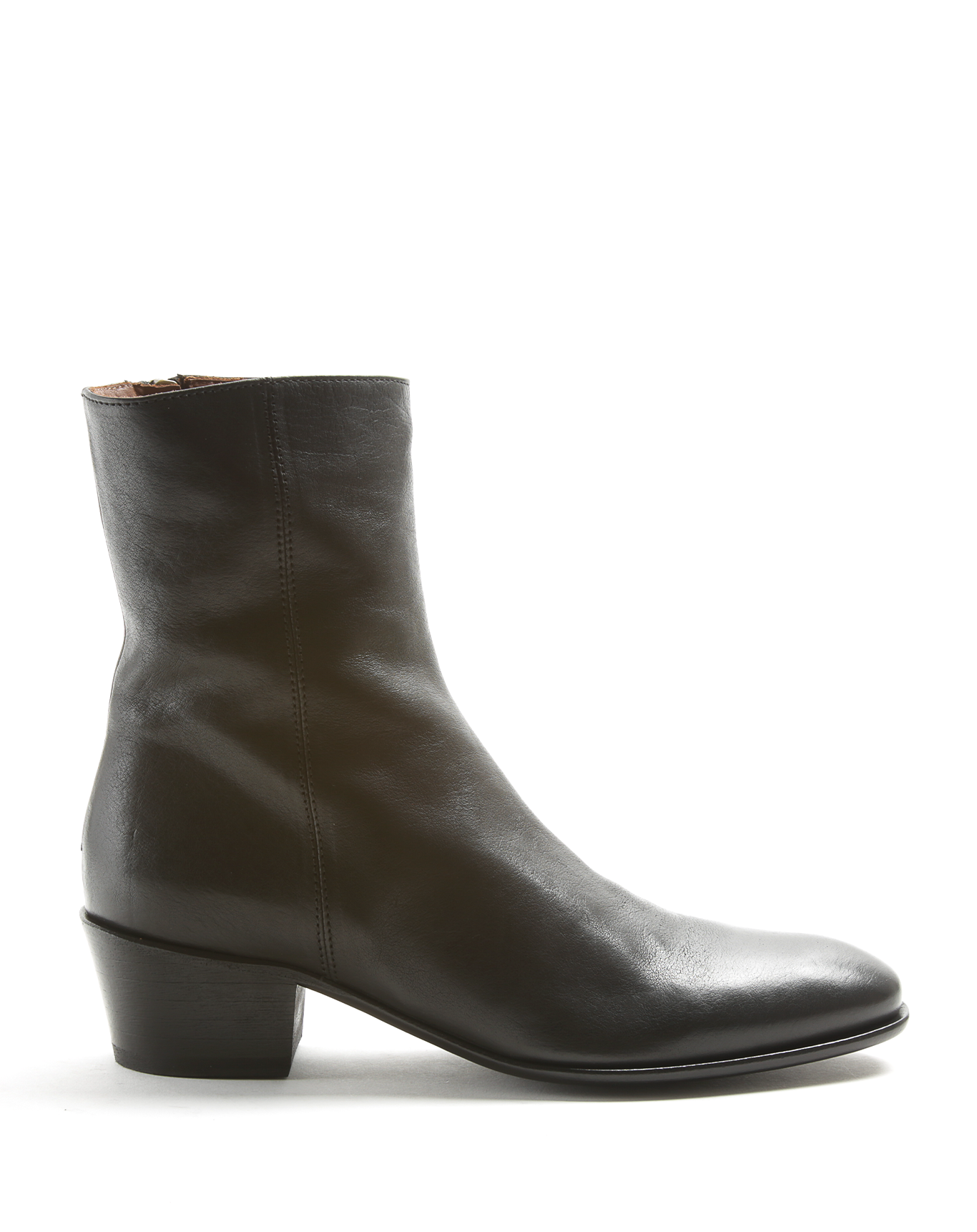 MATT Black Leather Boots
