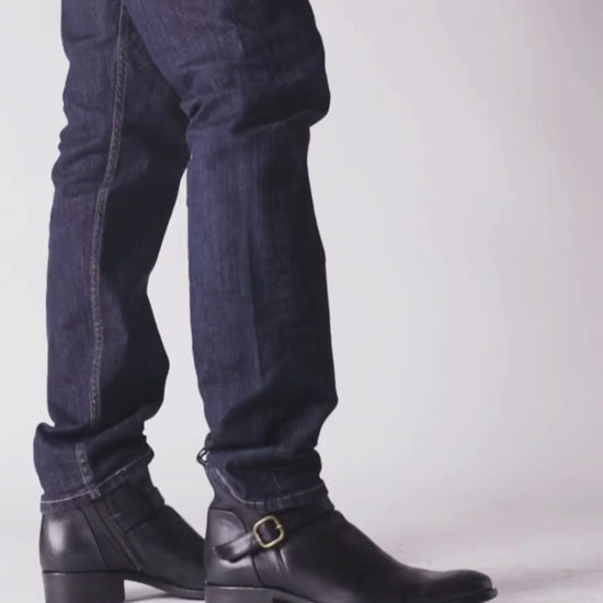 Fiorentini + Baker, CHANCE COLB, Men  ankle boots with buckle detail and elongated toe-Made in Italy-video