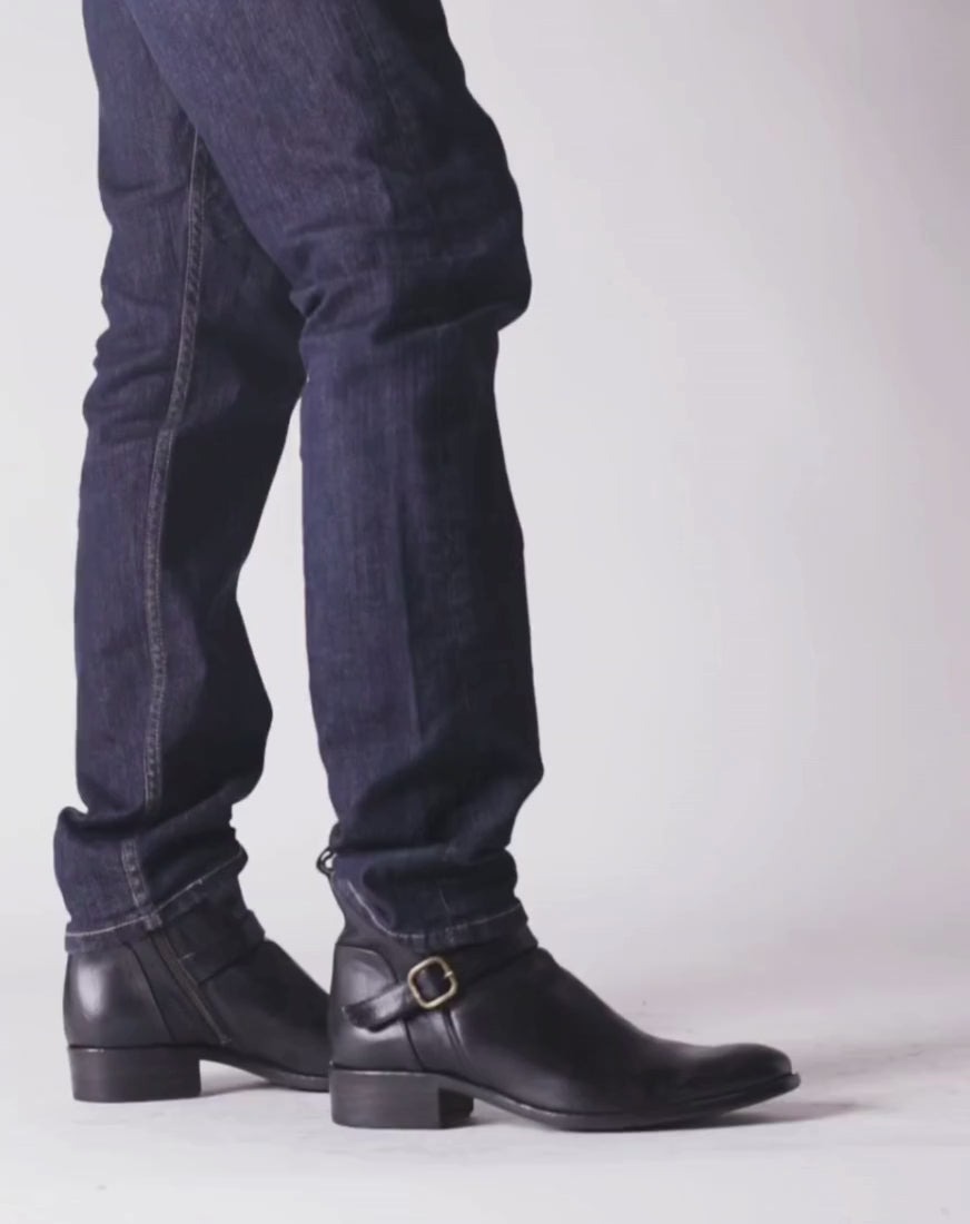 Fiorentini + Baker, CHANCE COLB, Men  ankle boots with buckle detail and elongated toe-Made in Italy-video