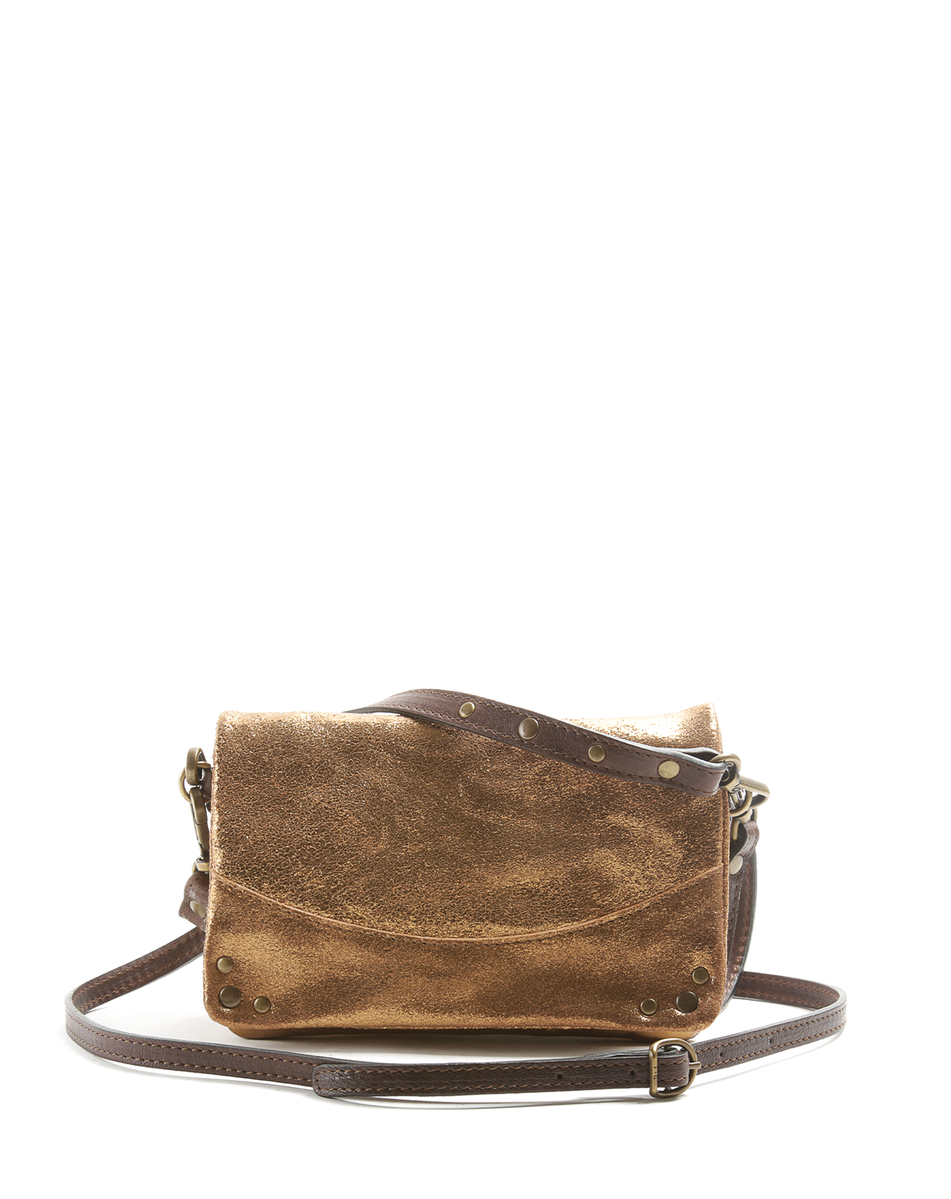 RENEE Gold Leather Bag