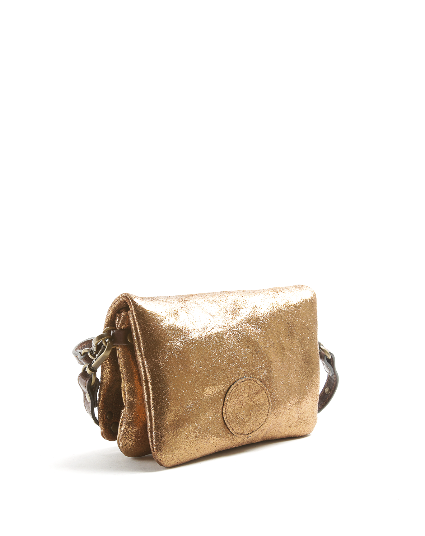 RENEE Gold Leather Bag