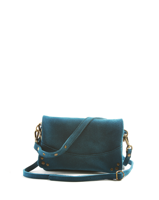 RENEE Petrol Suede Bag