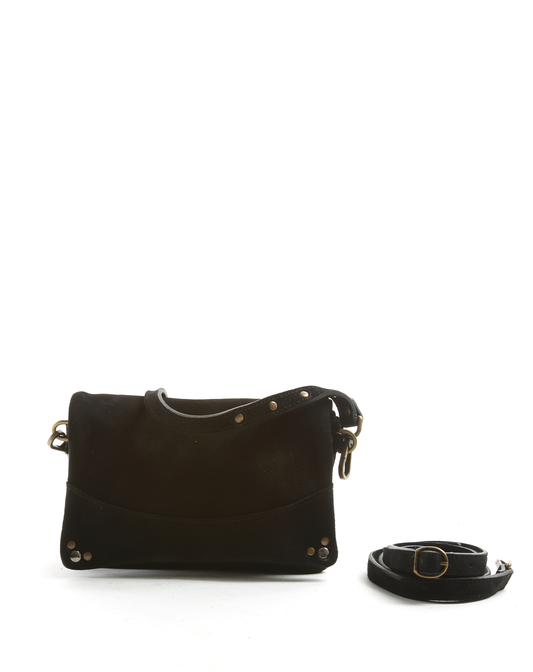 RENEE Black Suede Bag