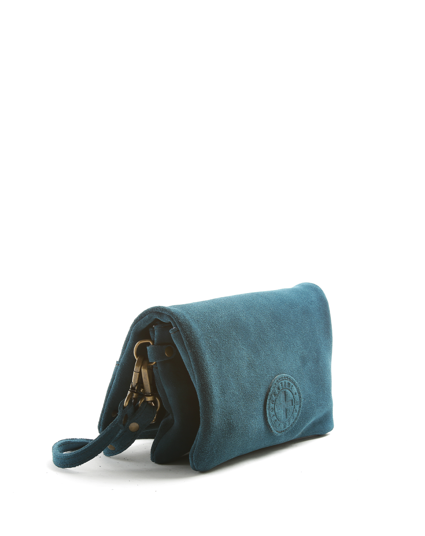 RENEE Petrol Suede Bag