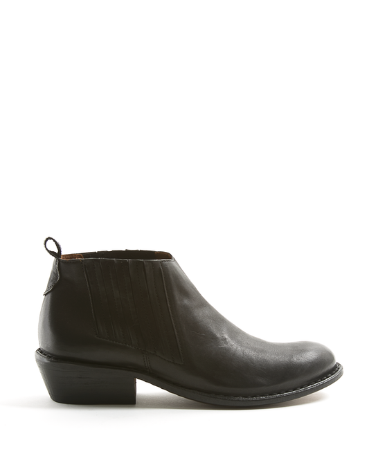 RAY Black Leather Boots