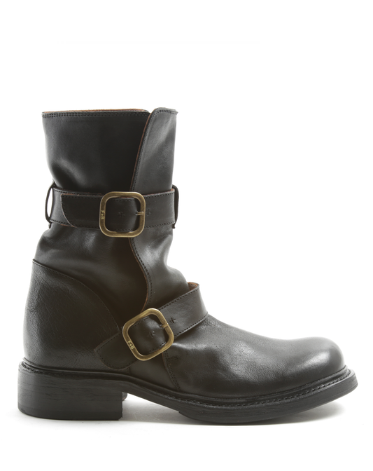 SHADY Black Leather Boots
