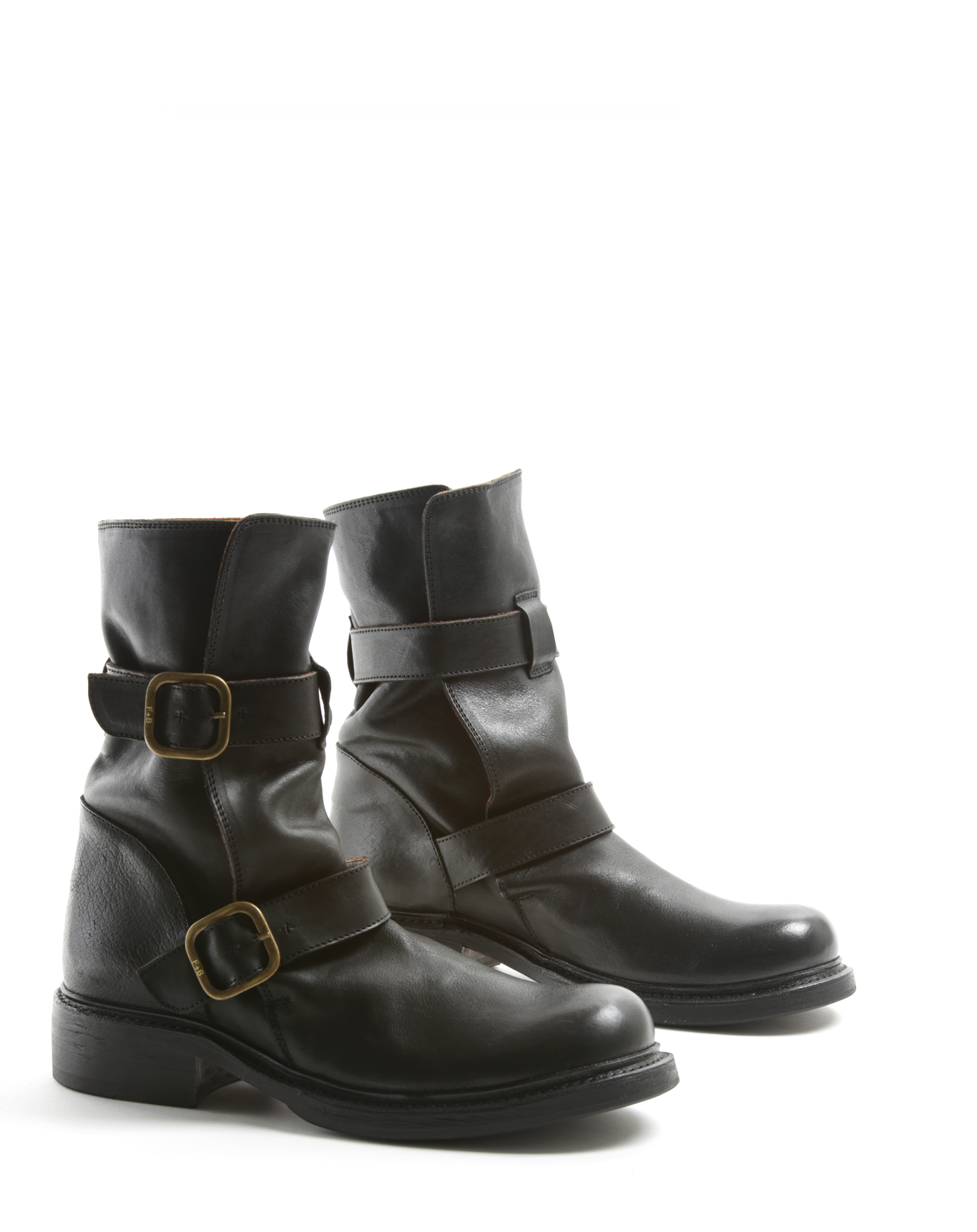 SHADY Black Leather Boots