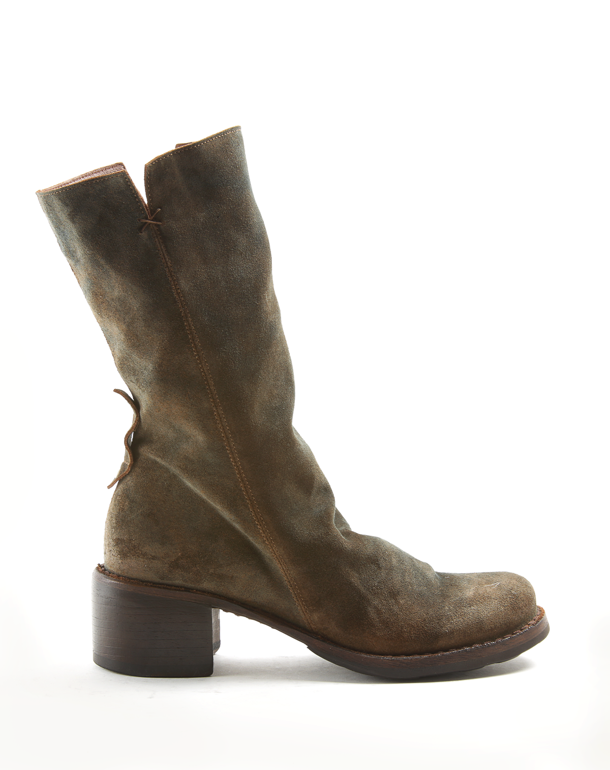 TASH Shades Black/Grey/Brown Leather Boots