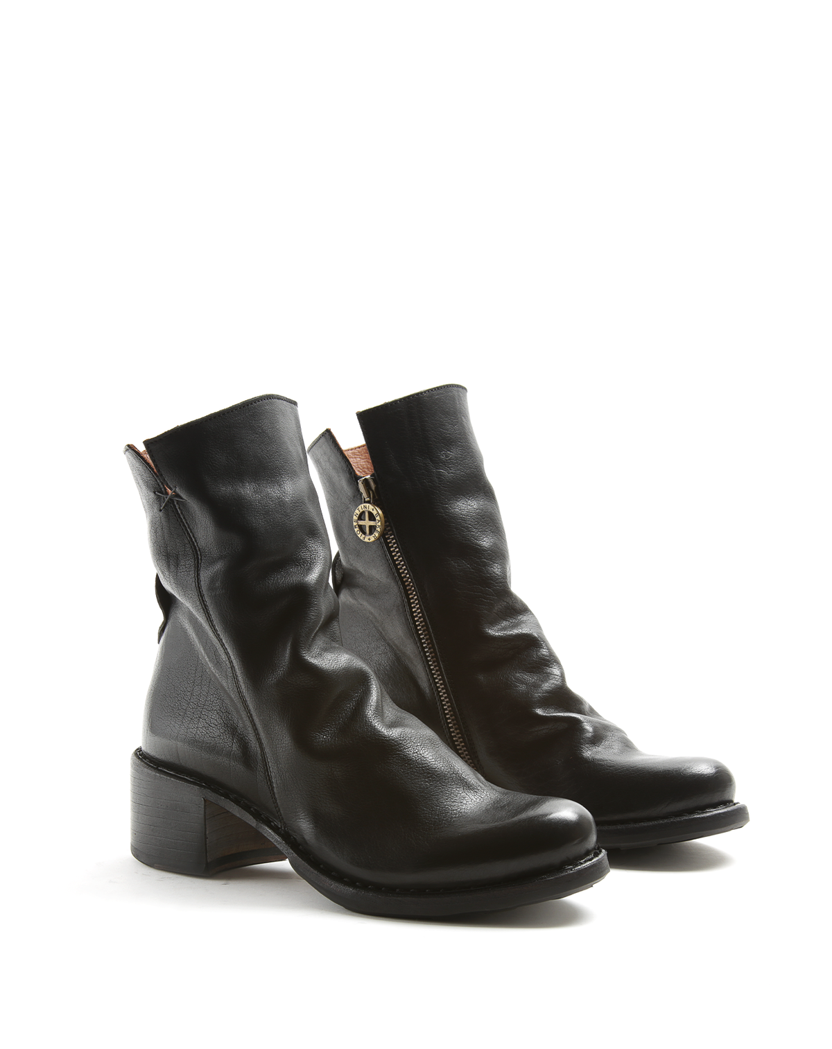 TINA Black Leather Boots