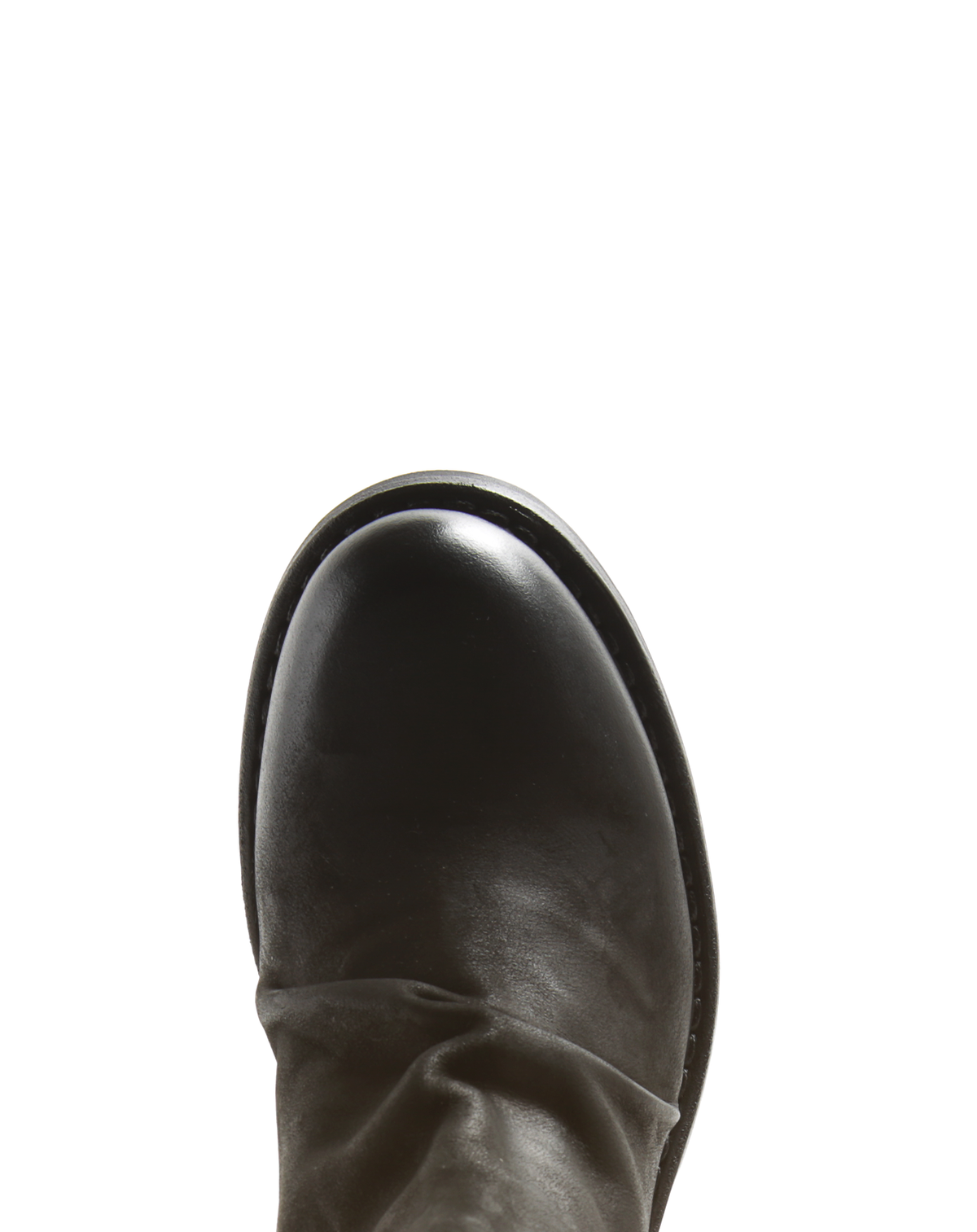 TAZZ Black Brushed Leather Boots