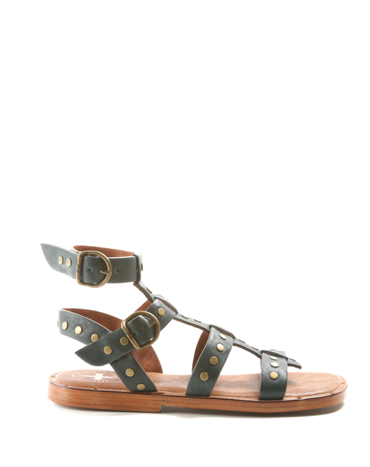 ZEN Dark Teal Leather Sandals