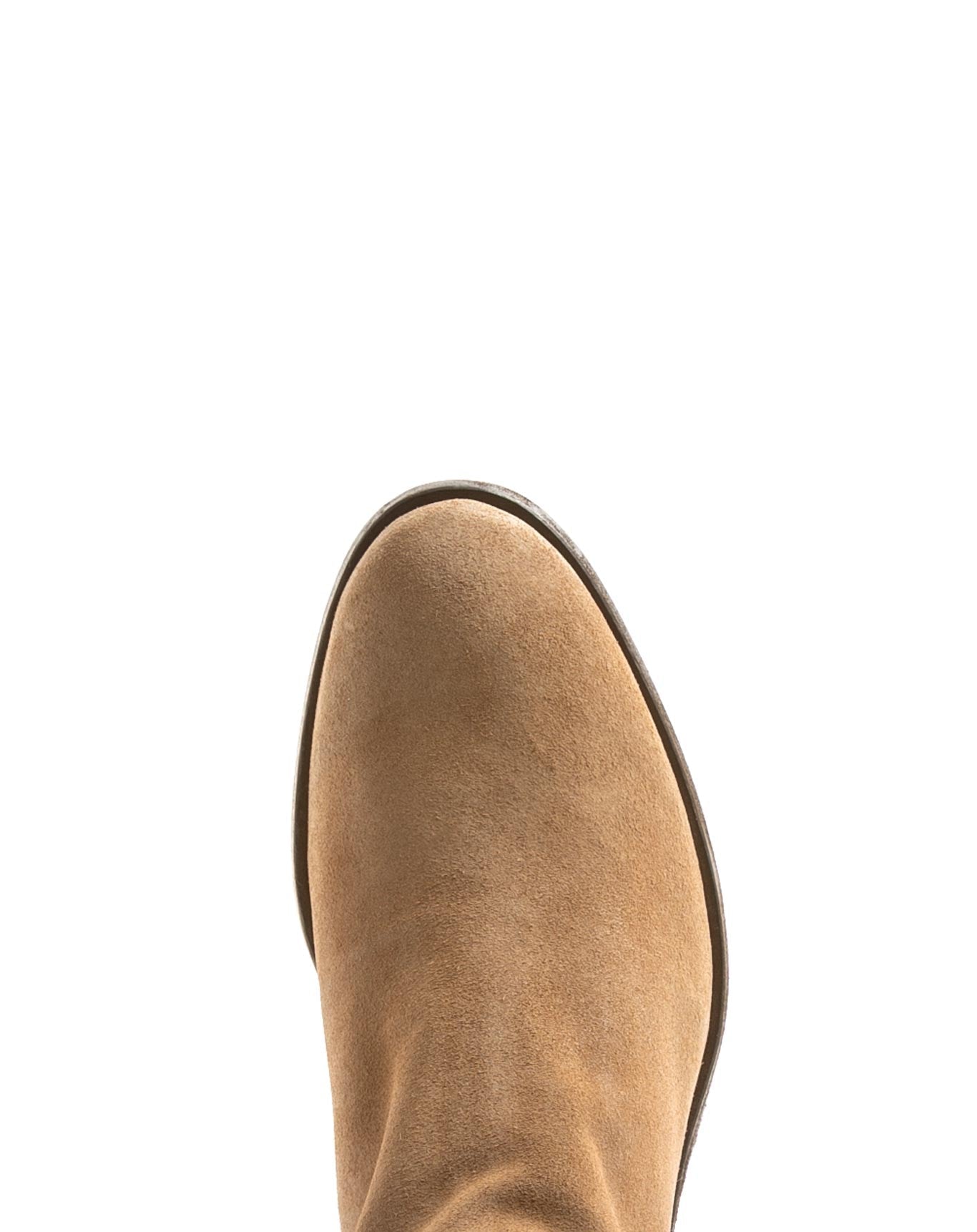 Fiorentini + Baker, CHANCE CALE, Tobacco suede men ankle boots with elongated shape and inside zip-Made in Italy-toe