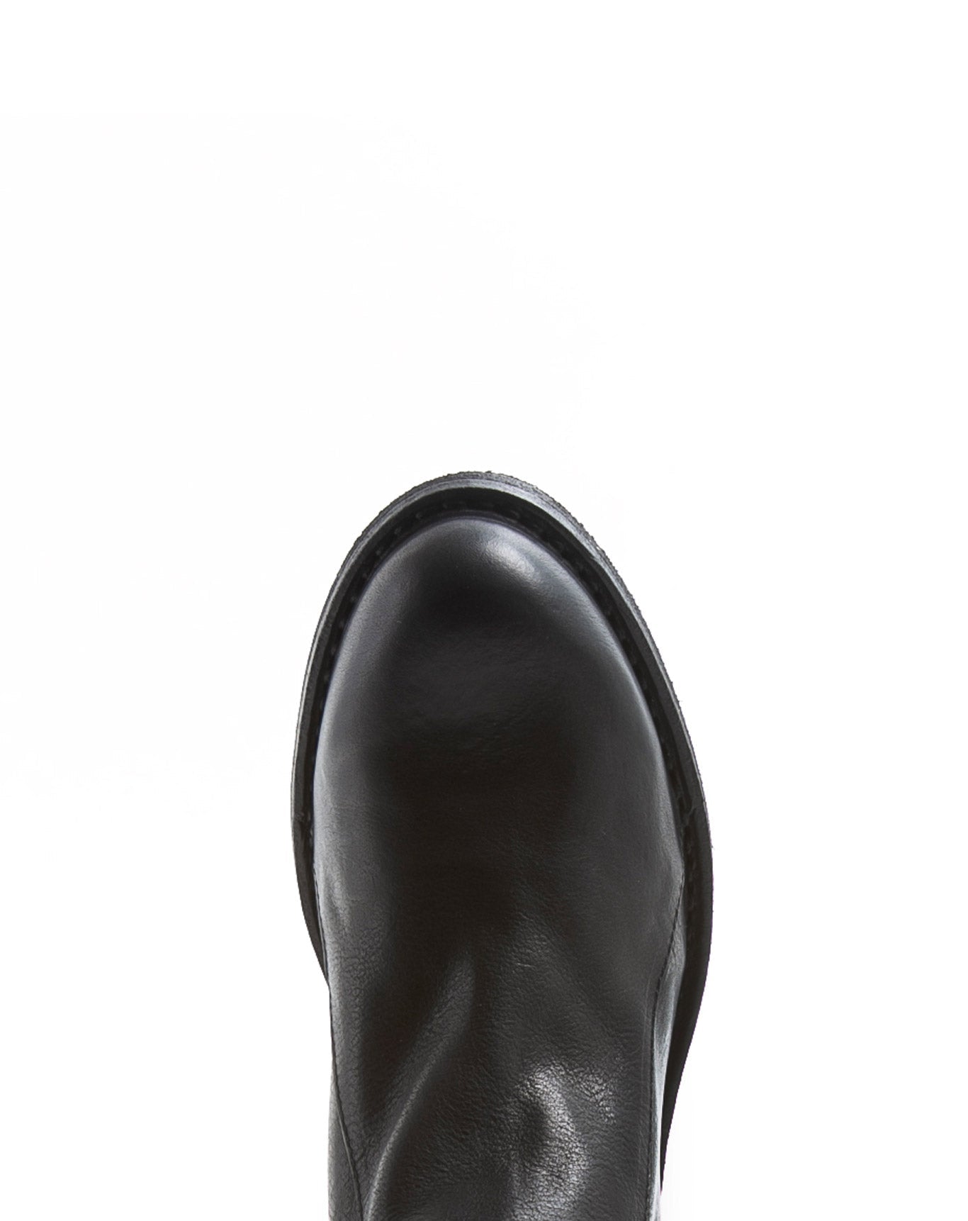 Fiorentini + Baker, CARNABY CARP, Black leather women ankle boots with inside zip and slightly pointed toe-Made in Italy-toe