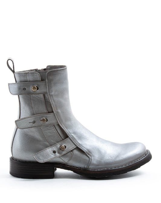 FIORENTINI + BAKER, ETERNITY ERNA, Inspired by an old motocross boot. High ankle biker boot with inside zip. Handcrafted with naturale leather by skilled artisans. Made in Italy. Made to last.