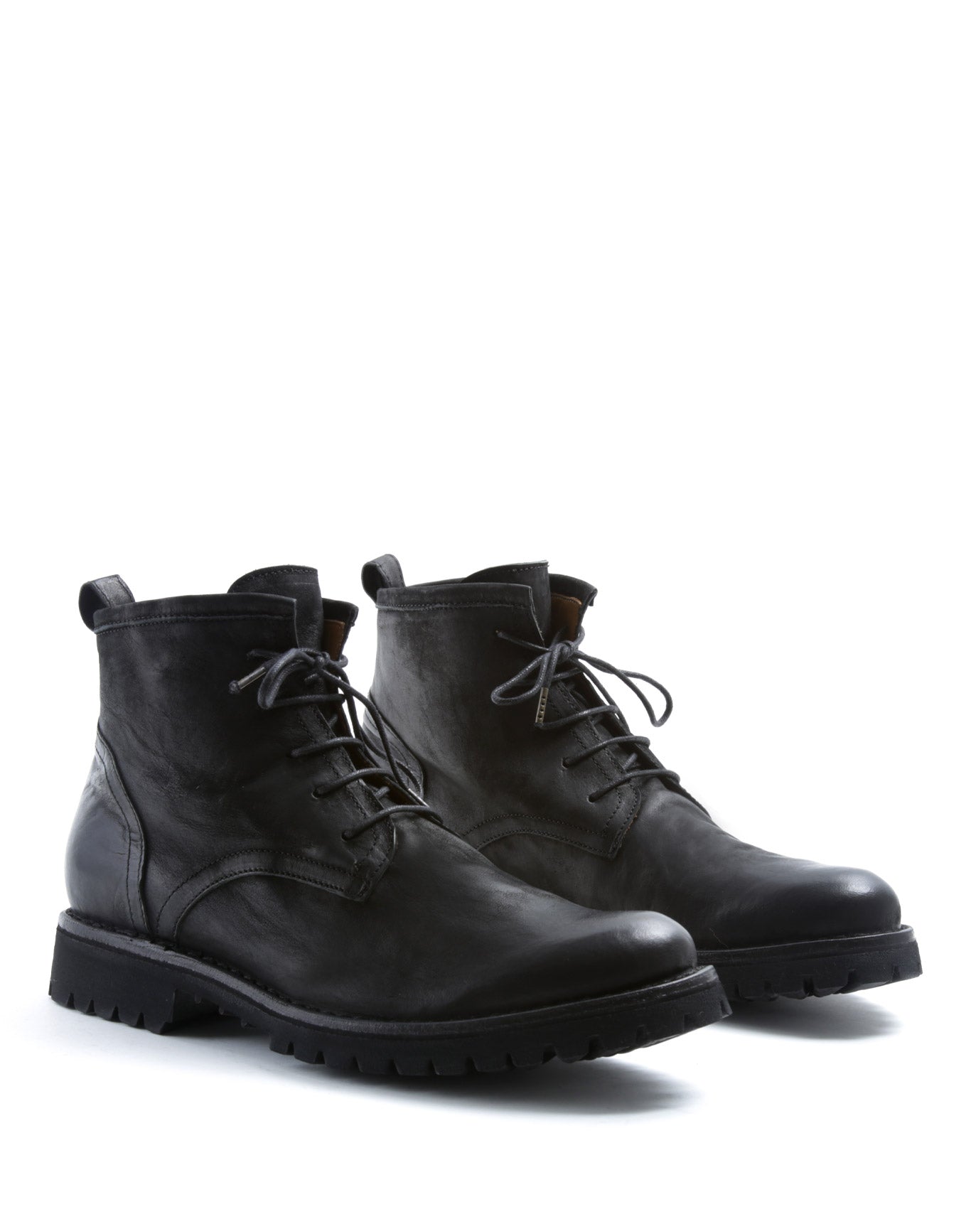 FIORENTINI + BAKER, ETERNITY MASSIVE M-EZRA, Leather lace-up ankle boot with a thick rubber sole. Handcrafted by skilled artisans. Made in Italy. Made to last.