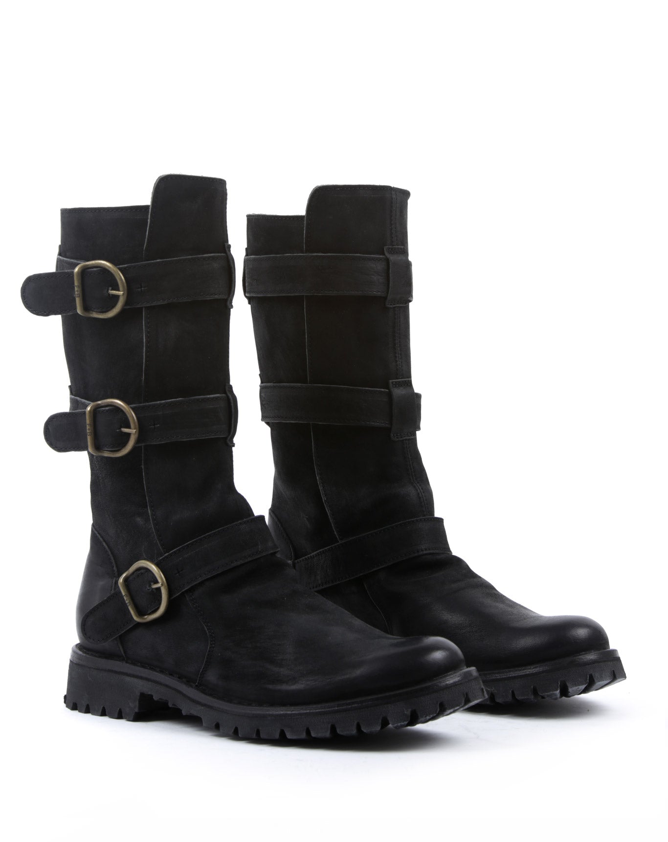 FIORENTINI + BAKER, ETERNITY MASSIVE M-7040, The 3 buckle iconic biker boot here it is set on a thick rubber sole for maximum effect. Handcrafted by skilled artisans. Made in Italy. Made to last.