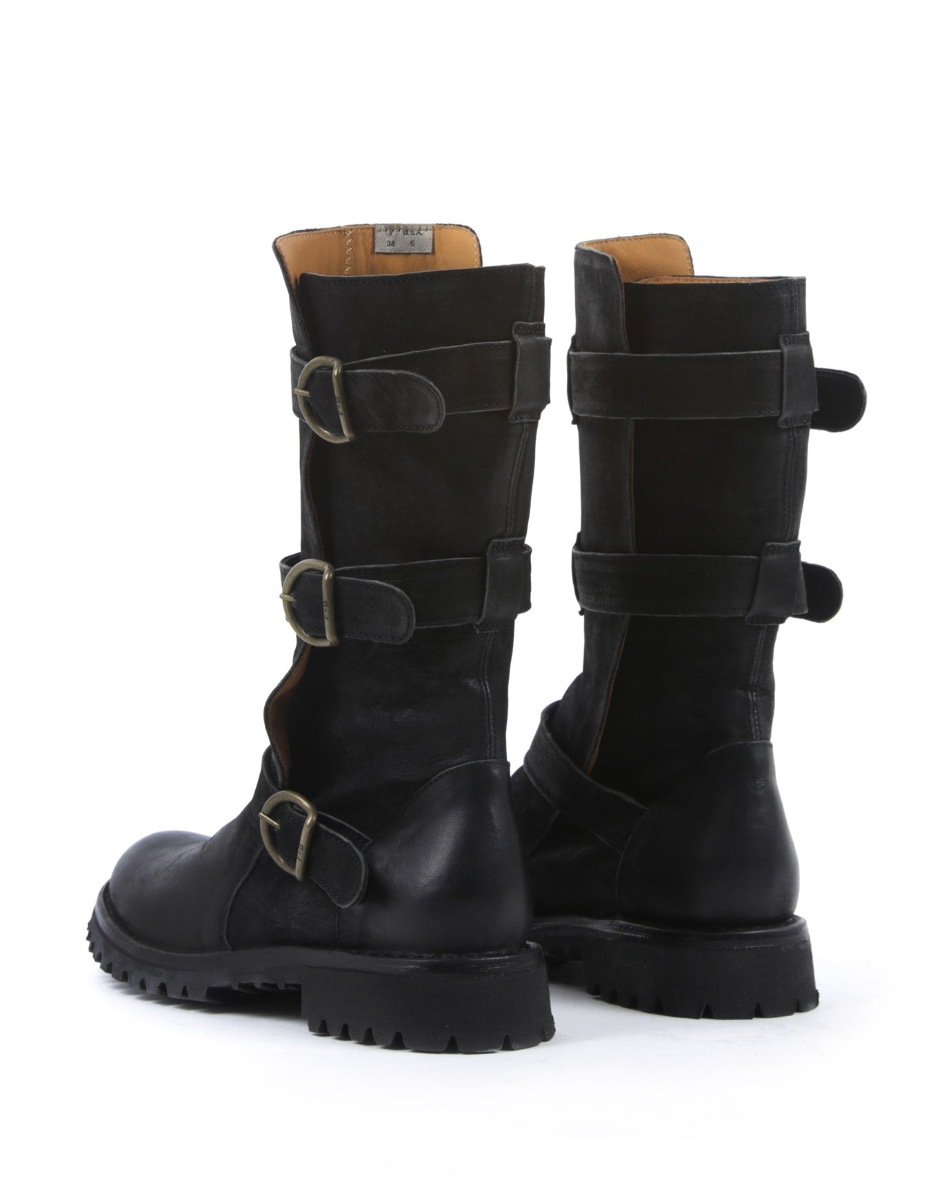 FIORENTINI + BAKER, ETERNITY MASSIVE M-7040, The 3 buckle iconic biker boot here it is set on a thick rubber sole for maximum effect. Handcrafted by skilled artisans. Made in Italy. Made to last.