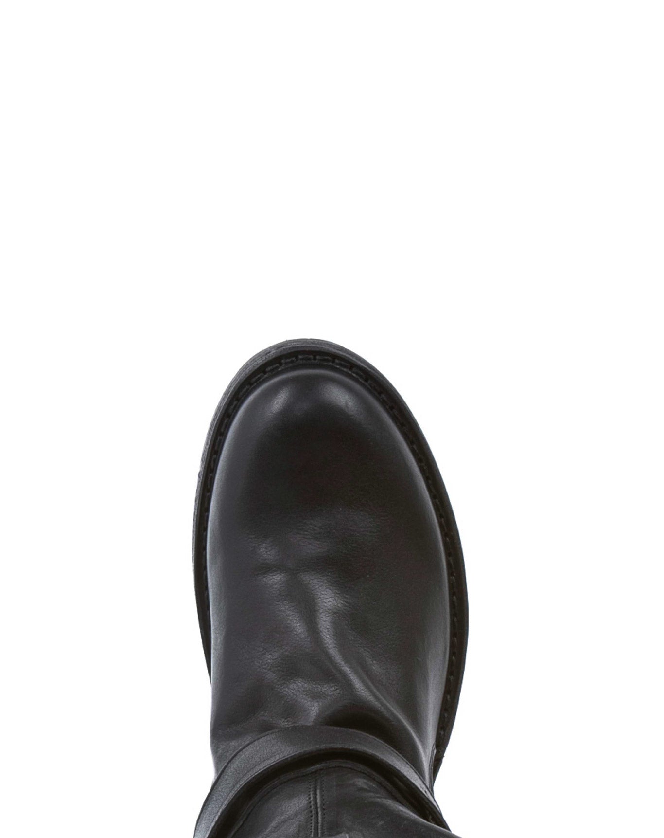 Fiorentini + Baker, ETERNITY 7040, tall black leather boot with buckles - Made in Italy - toe