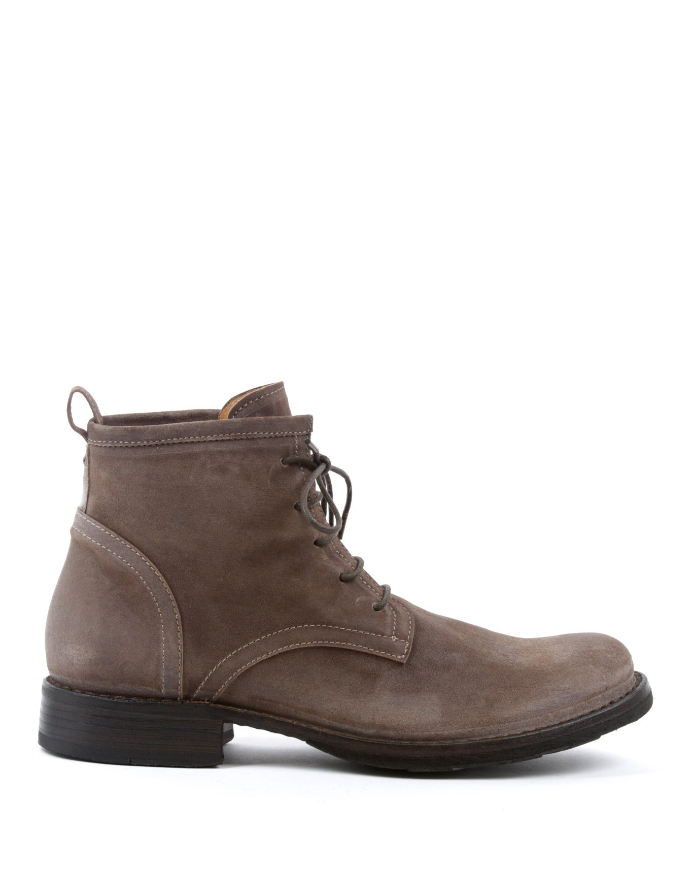 Fiorentini + Baker, ETERNITY EZRA, Lace-up ankle boots in brown suede-Made in Italy-side