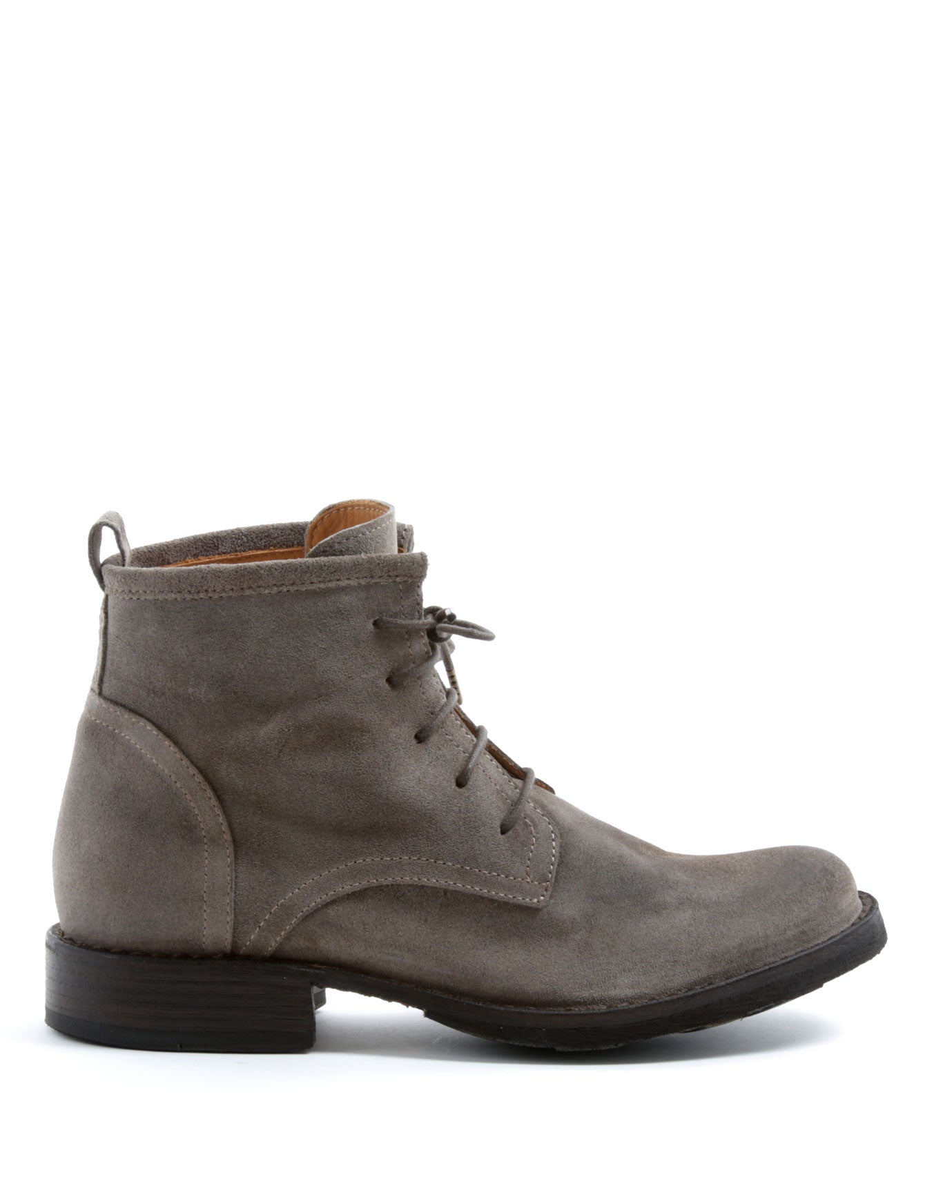 Fiorentini + Baker, ETERNITY EZRA, Lace-up ankle boots in taupe suede-Made in Italy-side