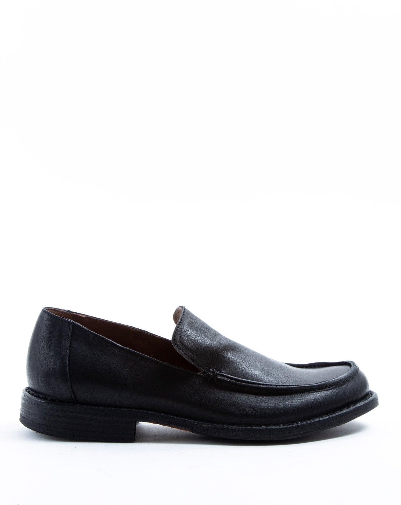 Fiorentini + Baker, FRATERNITY FLOW, Black leather loafer-Made in Italy-side