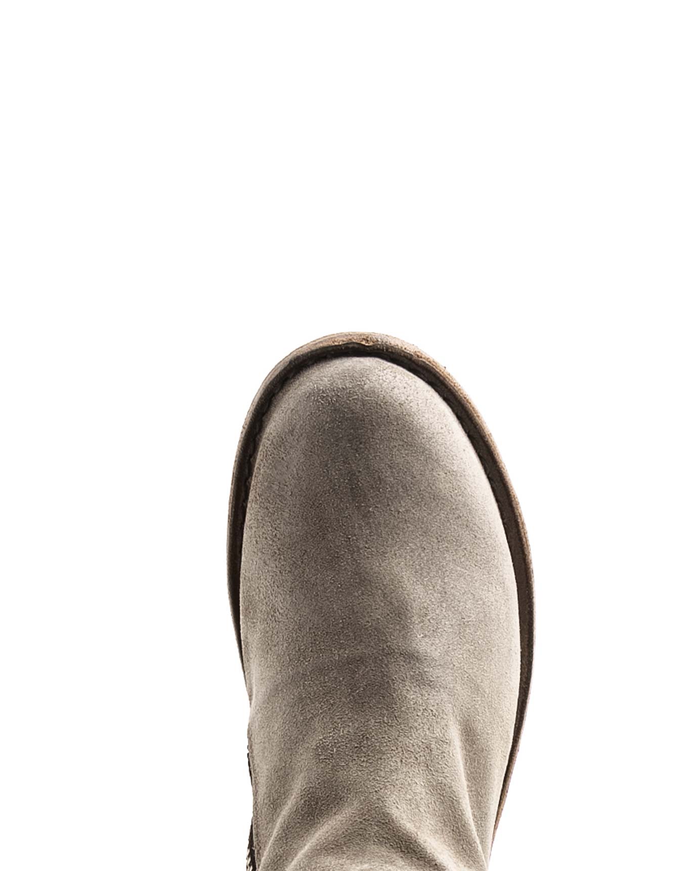 Fiorentini + Baker, FRATERNITY FEZE, Taupe suede mid-height boots with inside lateral zip-Made in Italy-toe