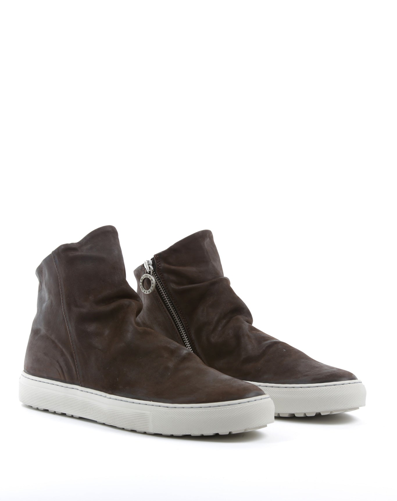 Fiorentini + Baker, BOLT BIEL, Brown leather sneaker boots with inside zip-Made in Italy-lateral